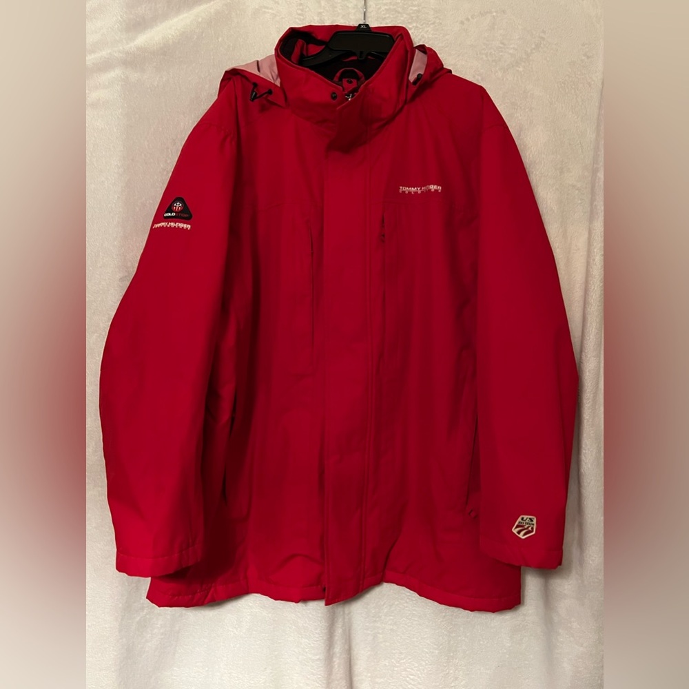 Vintage Tommy Hilfiger ColdStop Removable Hooded Jacket w/Double Zipper